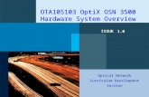 OptiX OSN 3500 Hardware System Overview ISSUE1.0