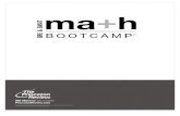 09 Math Bootcamp, GRE prep!