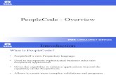 PeopleCode Overview