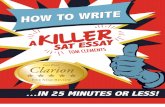 How to Write a Killer Sat Essay in 25 Minutes