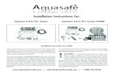 Aquasafe Aquarium II Installation Instructions