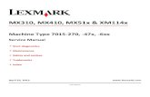 Lexmark XM1145 MX310 MX410 MX510 Service Manual