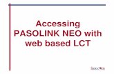 P Accessing PASOLINK NEO With Web Based LCT