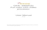 CK4L3000P LED Video Processor User Manual CKDZ English(ingles), video controller