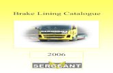 2006 Brake Lining Catalogue