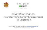 Catalyst for change  cultivatinging family engagement 7.25.2015