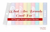 What are brands good for