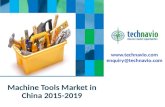 Machine Tools Market in China 2015-2019