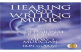 Hearing and Writing Music by Ron Gorow