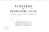 Glossary of the Radhasoami Faith