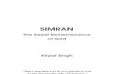 Simran, The Sweet Remembrance of God