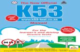 The New Official K53 Manual - For the Learner’s and Driving Licence Tests (Extract)