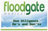 Floodgate Medical Presents: Due Diligence Do's and Don'ts