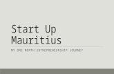 Start up mauritius journey