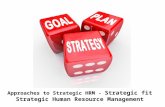 Approaches to strategic hrm   strategic fit - strategic human resource management - Manu Melwin joy