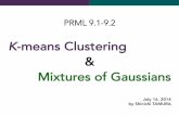PRML 9.1-9.2: K-means Clustering & Mixtures of Gaussians