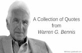 A Collection of Quotes from Warren G. Bennis