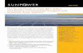 Del Monte Foods to Save $25 million and Reduce Environmental Footprint with SunPower Solar Solution