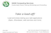 Take a load off! Load testing your Oracle APEX or JDeveloper web applications