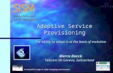 SASF Sodalia Adaptive Service Fulfilment  Ginevra 1999