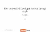 How to open i os developer account through apple