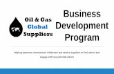 Business development program   oil and gas suppliers