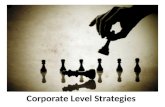 Corporate level strategies -  strategic management - Manu Melwin Joy