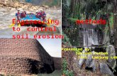 Engineering methods to control soil erosion