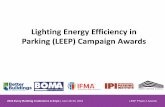 Lighting Energy Efficiency in Parking (LEEP) Campaign Awards 2015