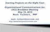 Starting Projects on the Right Foot - OCI Breakfast Meeting Presentation