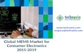Global MEMS Market for Consumer Electronics 2015-2019