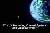What is a marketing channel system and value network?