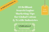 23 brilliant search engine marketing seo tips for global cotton & textile industries