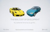 Real cost of development