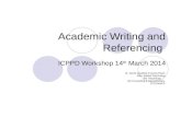 Academic writing and referencing