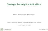 14 africa rice gfsf may 2015 africarice strategic foresight 28may