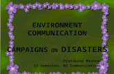 Environmental Campaign on disasters