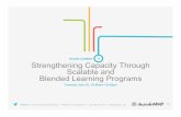 Strengthening capacity through scalable and blended learning program ppt