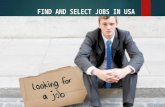 Find and select jobs in usa