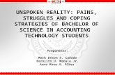 Unspoken reality (pains, struggles and coping strategies of bsat students)