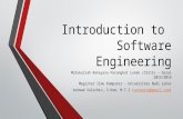 Lecture 01 Introduction to Software Engineering