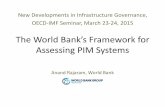 The World Bank's framework for assessing PIM systems - Anand Rajaram, World Bank,