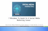 7 Mistakes to Avoid in Social Media Marketing Career