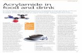 Sterlings Food Science and Technology . Vol 29 issue 2 June 2015 . Acrylamide in food and drink.