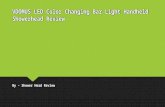 Vdomus led color changing bar light handheld showerhead review