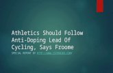Athletics Should Follow Anti-Doping Lead Of Cycling, Says Froome