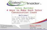 4 Ways to Make Each Sales Conversation Count