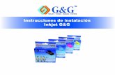 Instrucciones de instalación Inkjet G&G
