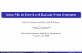 RuleML2015: Using PSL to Extend and Evaluate Event Ontologies