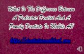 What is the difference between a pediatric dentist and a family dentists in mobile al
